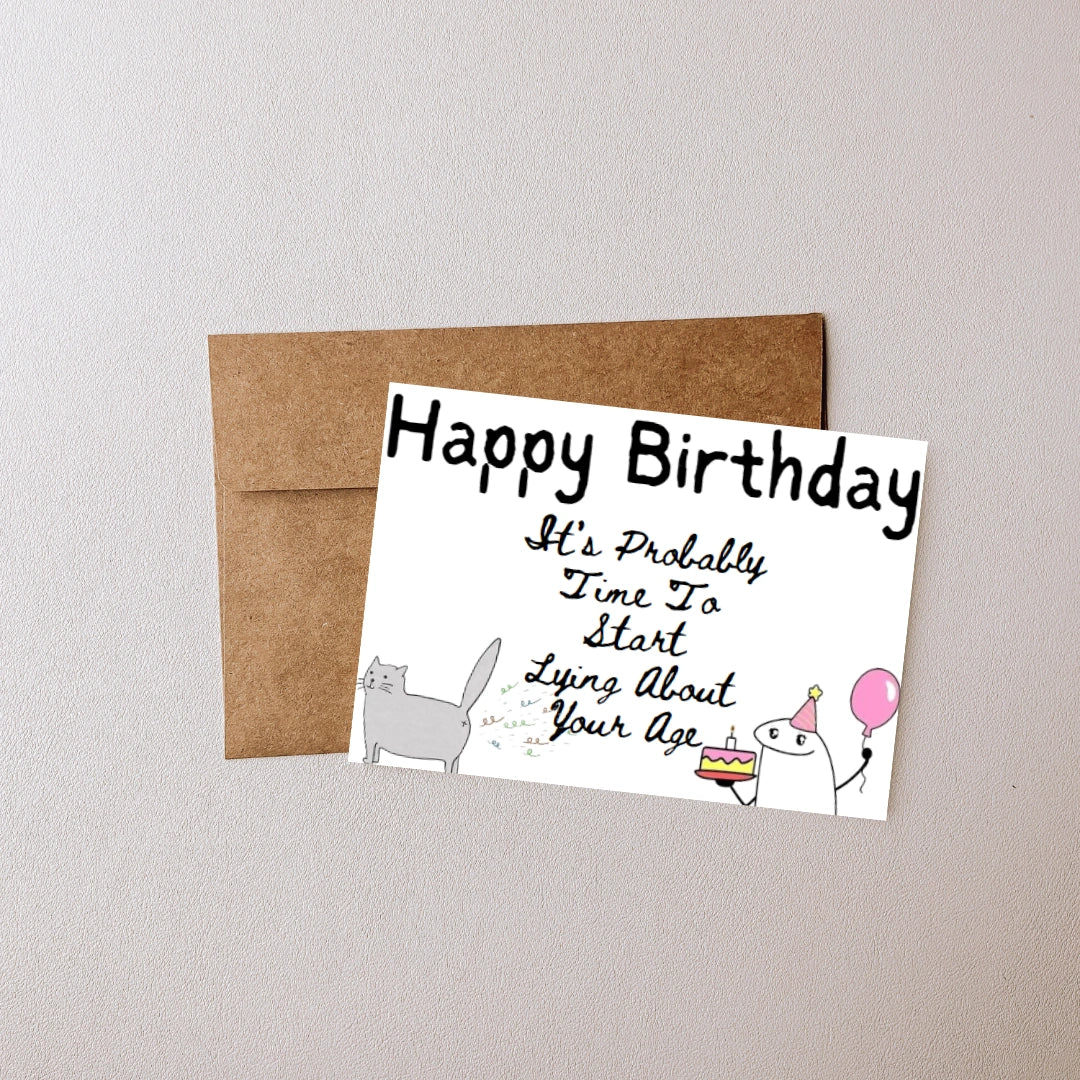 Digital Happy Birthday Card (Printable & Editable)