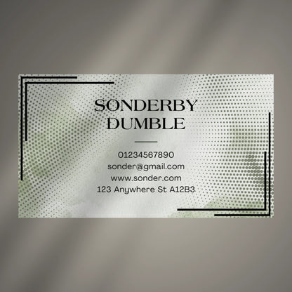 Digital Business Card Template (Printable & Editable)