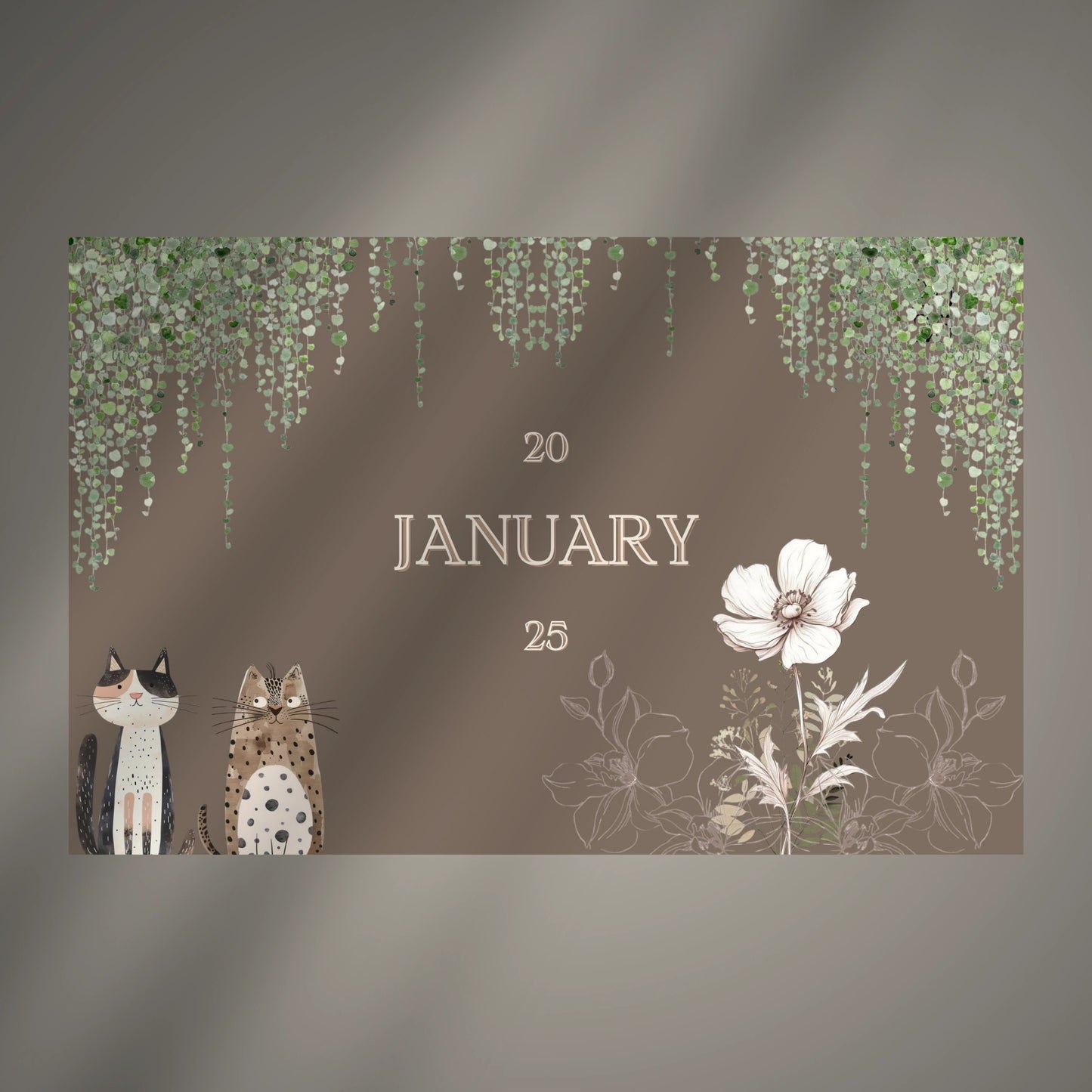 Digital 2025 Monthly Calendar (Printable & Editable)