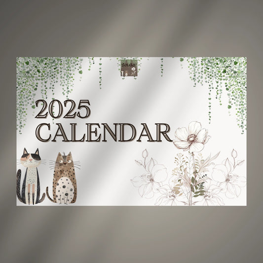 Digital 2025 Monthly Calendar (Downloadable and Printable)