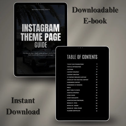 Instagram Theme Page Guide (E-book)