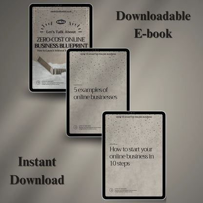 Zero-Cost Online Business Blueprint: How to Launch Without Spending a Penny (E-book)