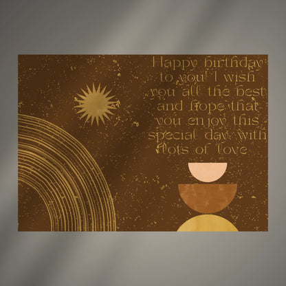 Digital Happy Birthday Card (Printable & Editable)
