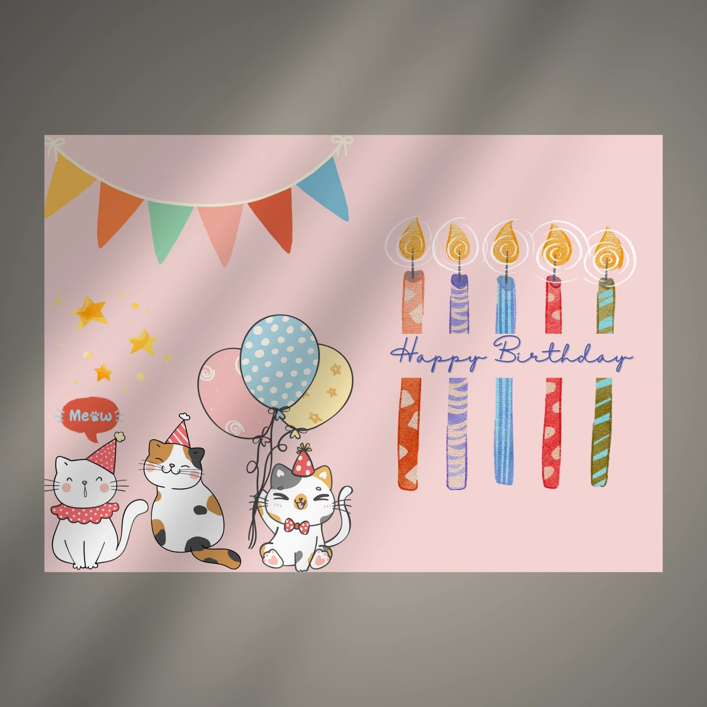Digital Happy Birthday Card (Printable & Editable)