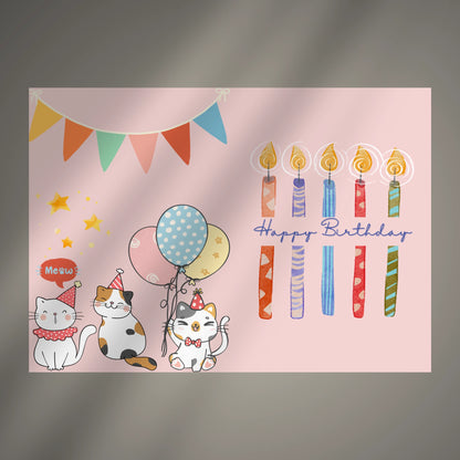 Digital Happy Birthday Card (Printable & Editable)