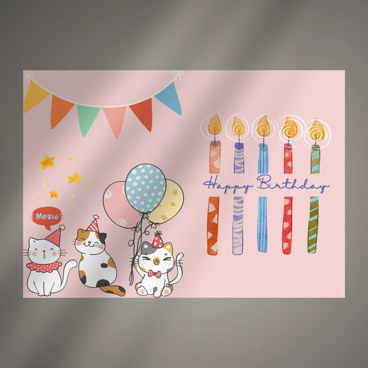 Digital Happy Birthday Card (Printable & Editable)