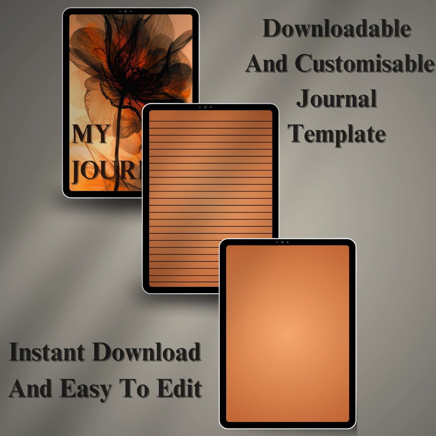 Digital Journal Template (Printable & Editable)