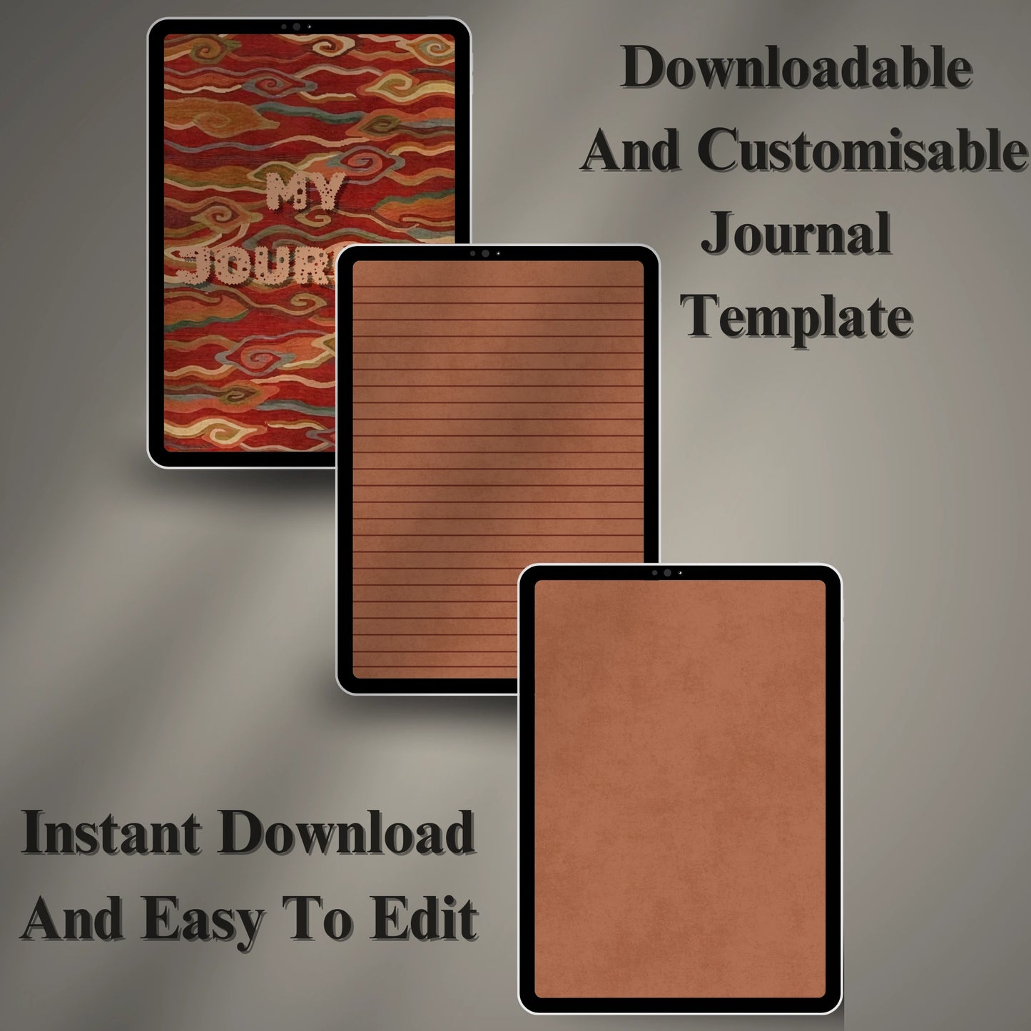 Digital Journal Template (Printable & Editable)