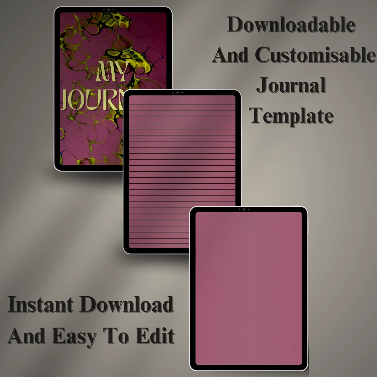 Digital Journal Template (Printable & Editable)