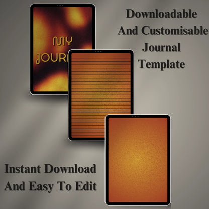 Digital Journal Template (Printable & Editable)