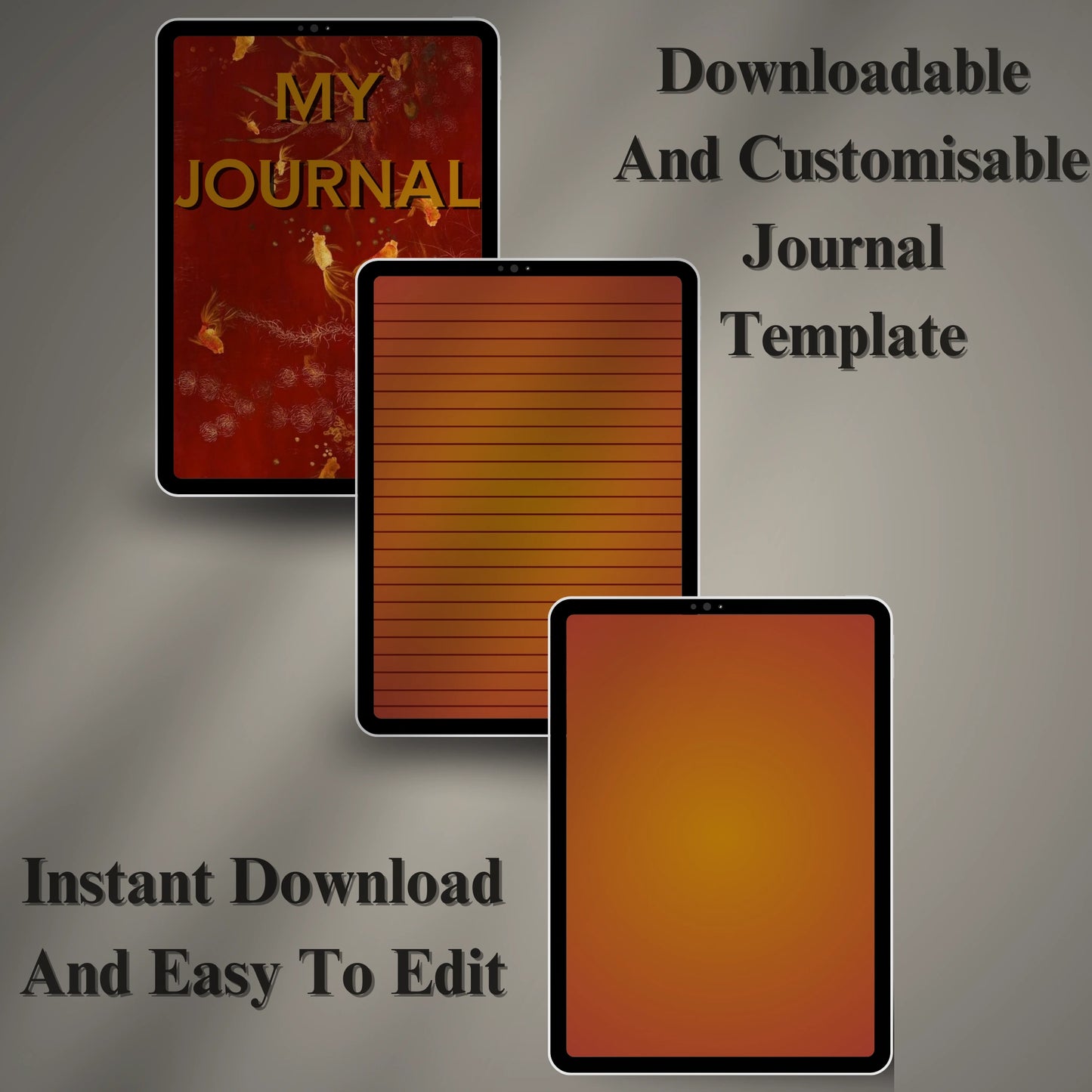 Digital Journal Template (Printable & Editable)