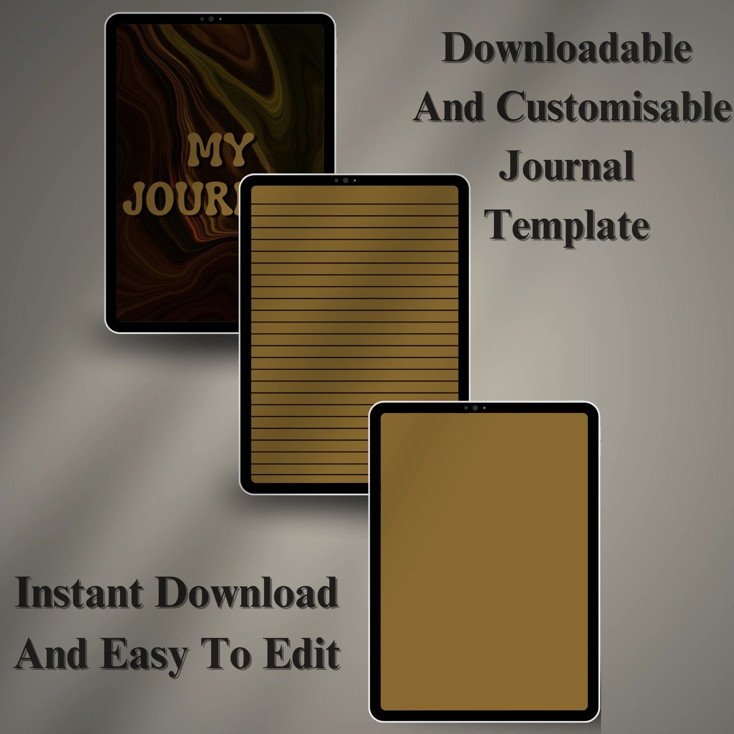 Digital Journal Template (Printable & Editable)