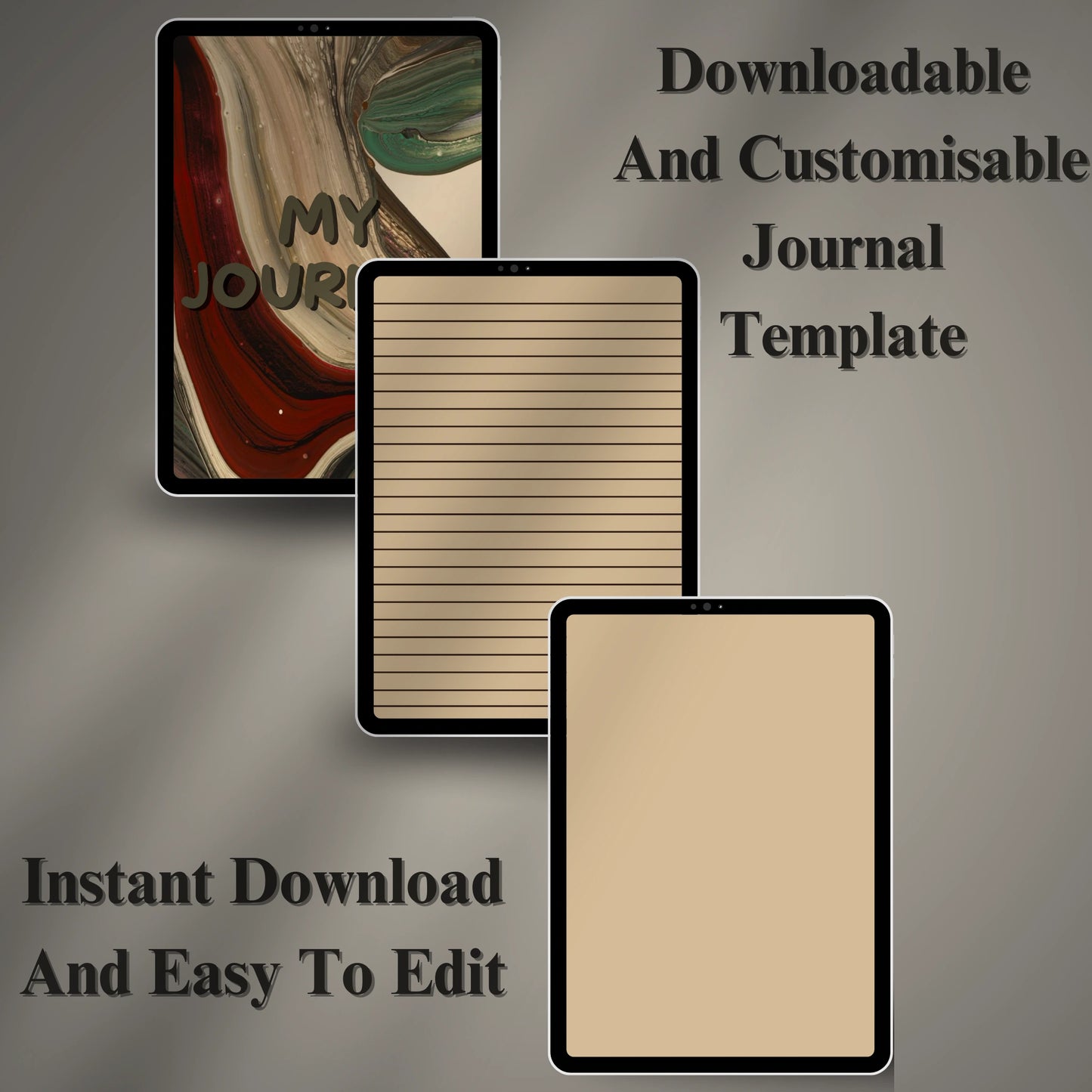 Digital Journal Template (Printable & Editable)