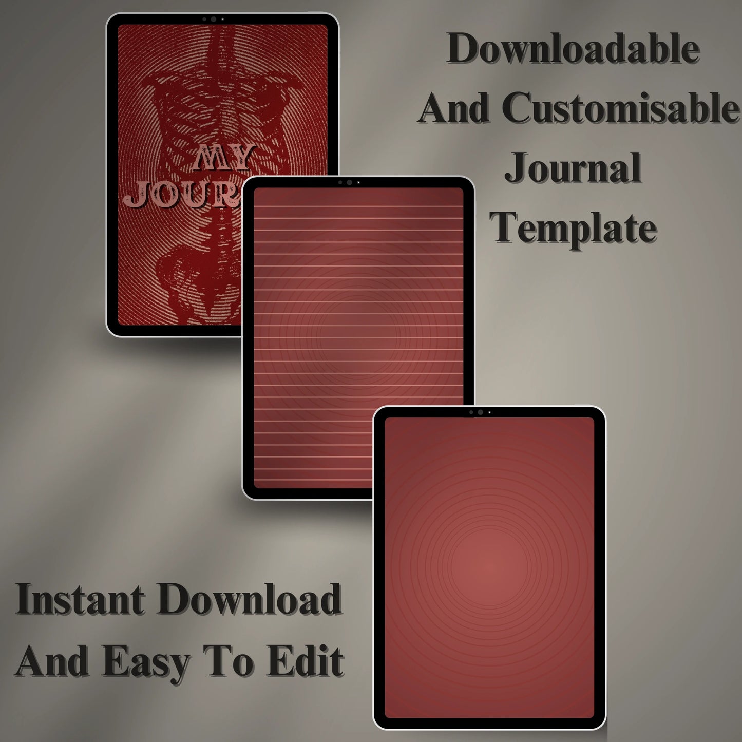 Digital Journal Template (Printable & Editable)