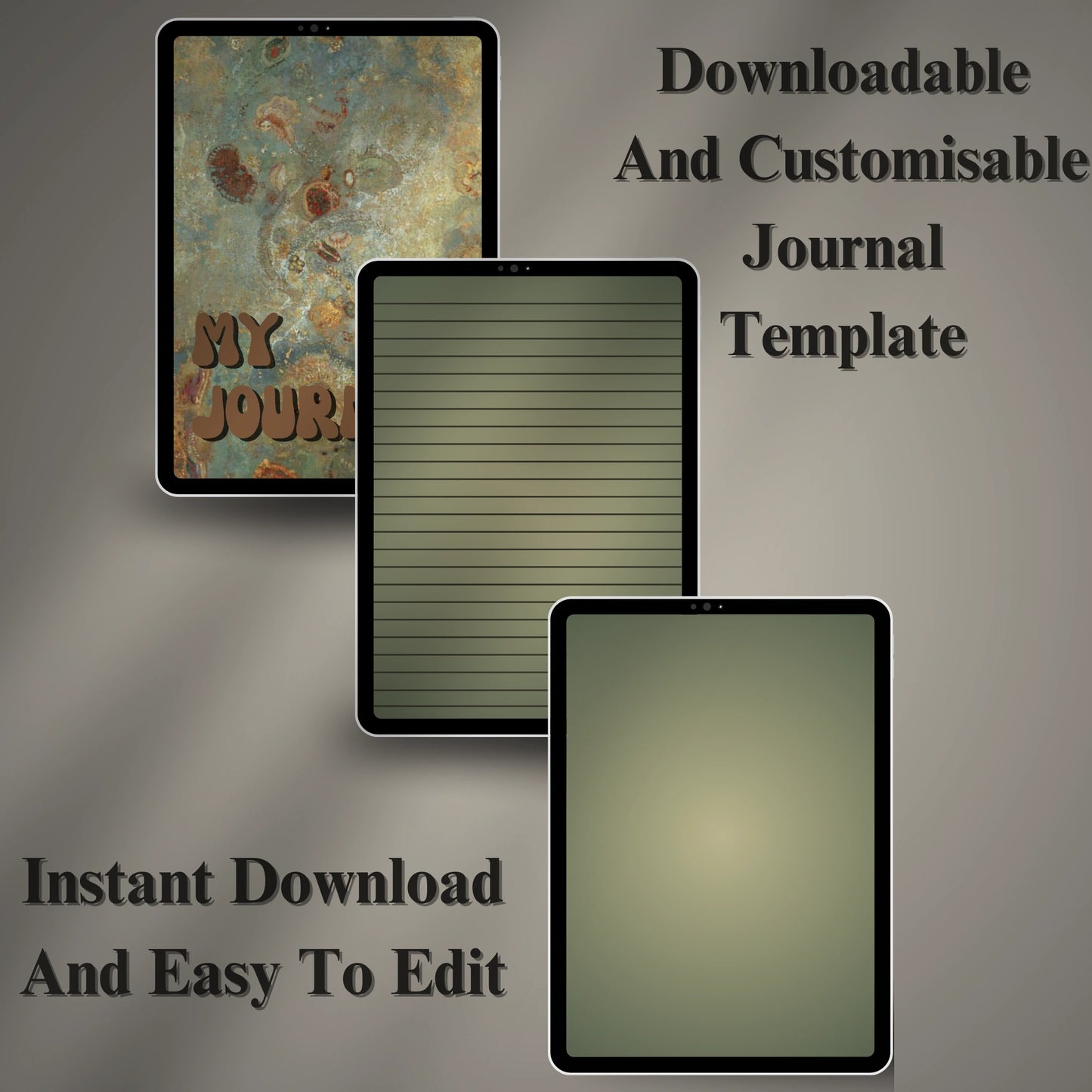 Digital Journal Template (Printable & Editable)