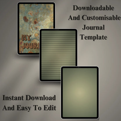 Digital Journal Template (Printable & Editable)