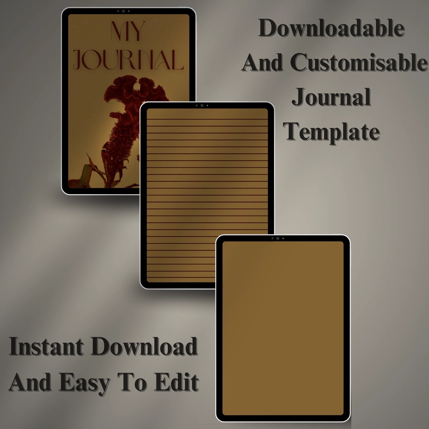 Digital Journal Template (Printable & Editable)