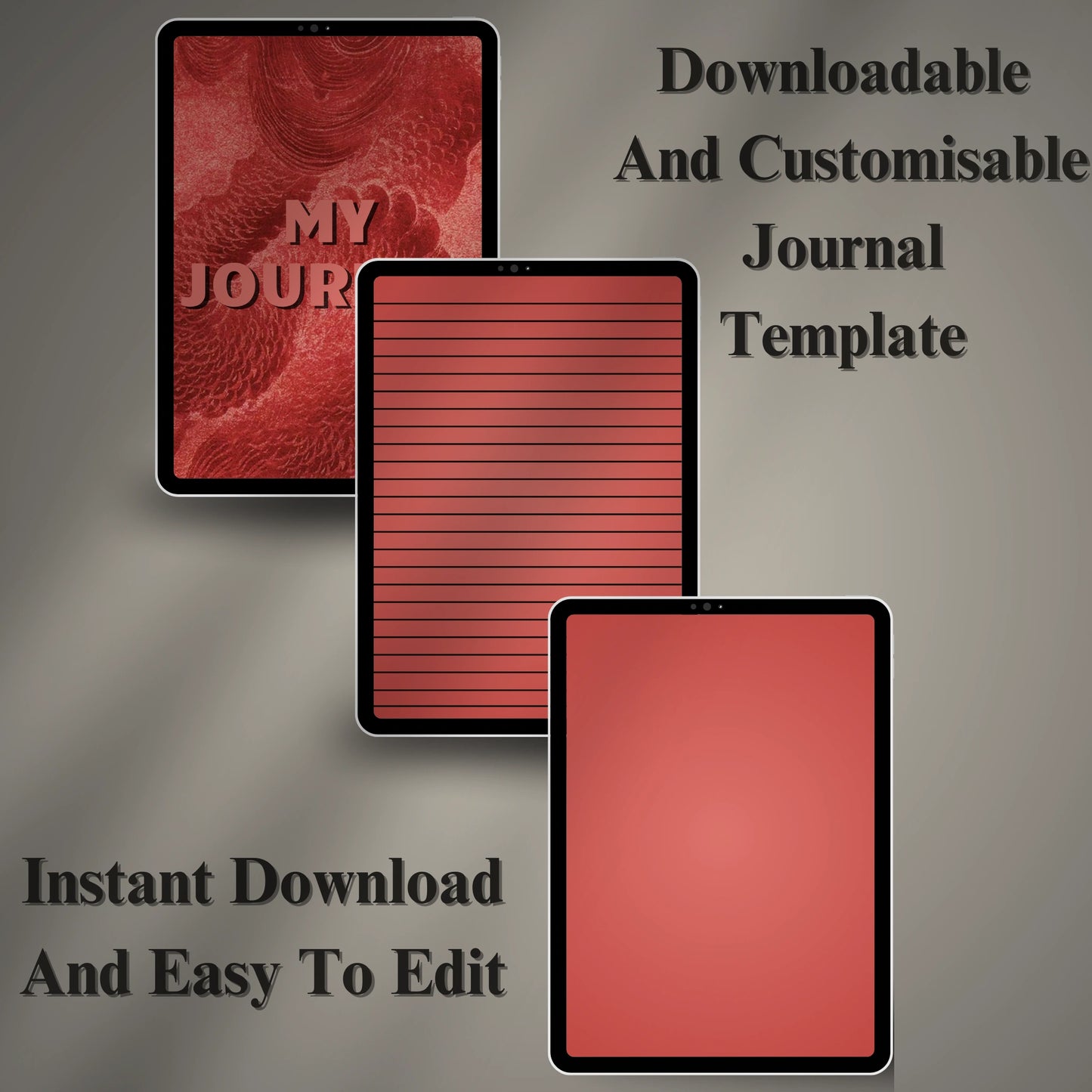 Digital Journal Template (Printable & Editable)