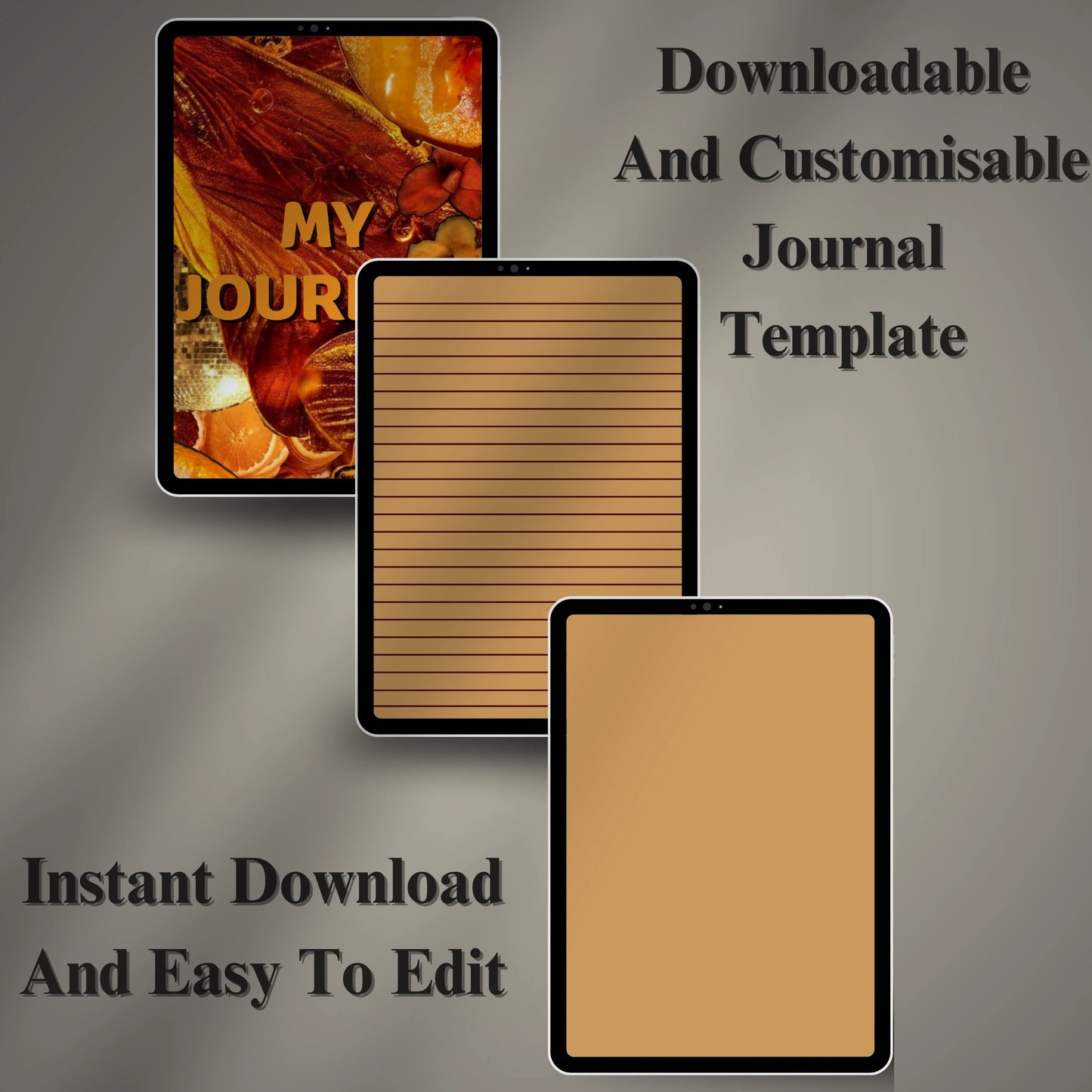 Digital Journal Template (Printable & Editable)