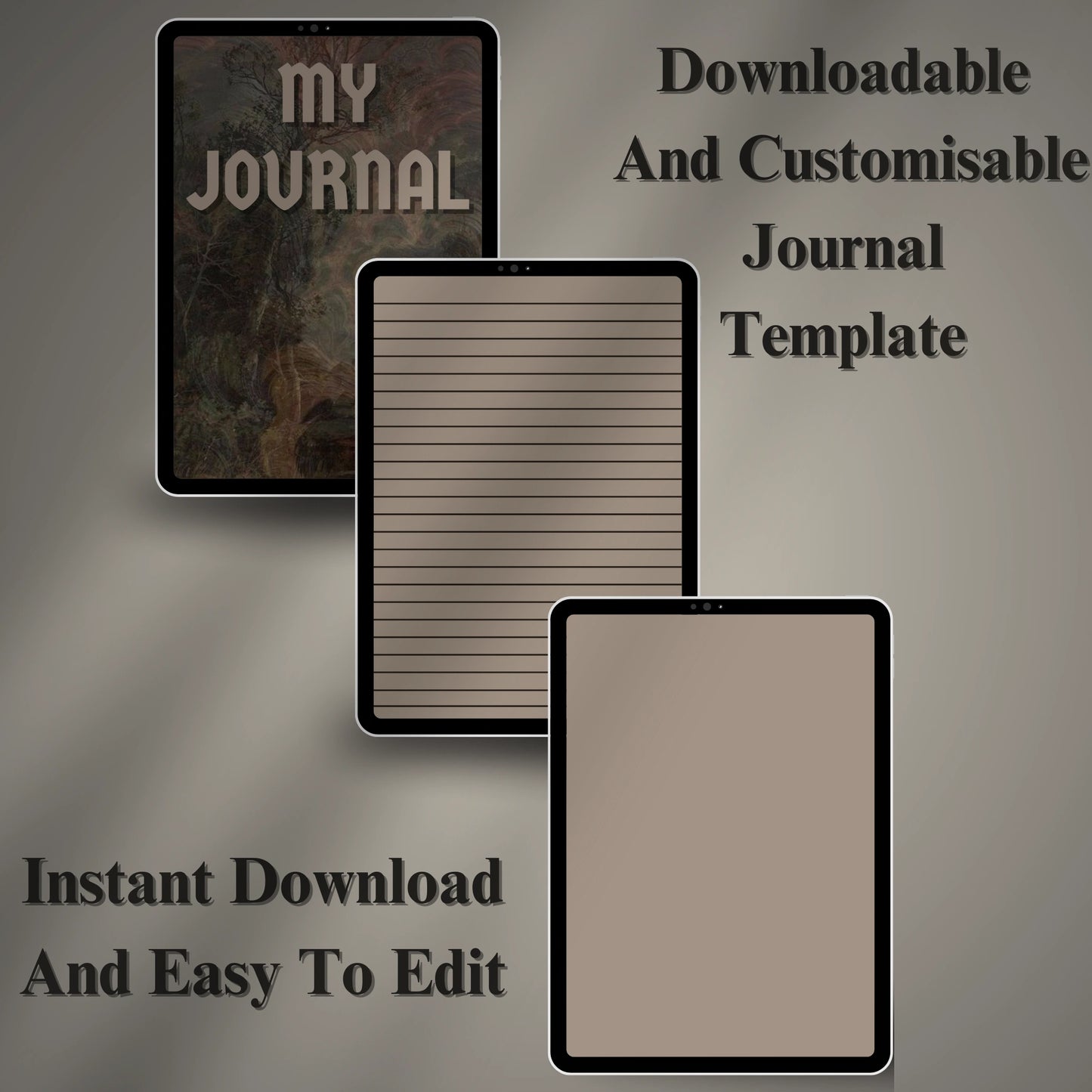 Digital Journal Template (Printable & Editable)