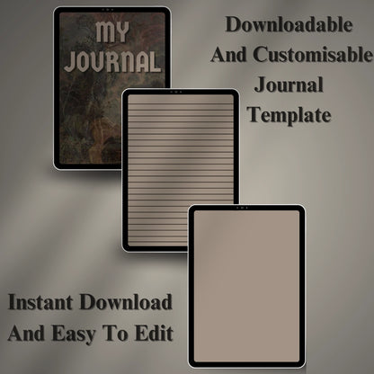 Digital Journal Template (Printable & Editable)