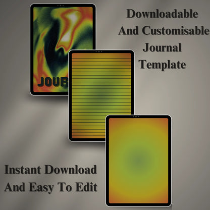 Digital Journal Template (Printable & Editable)