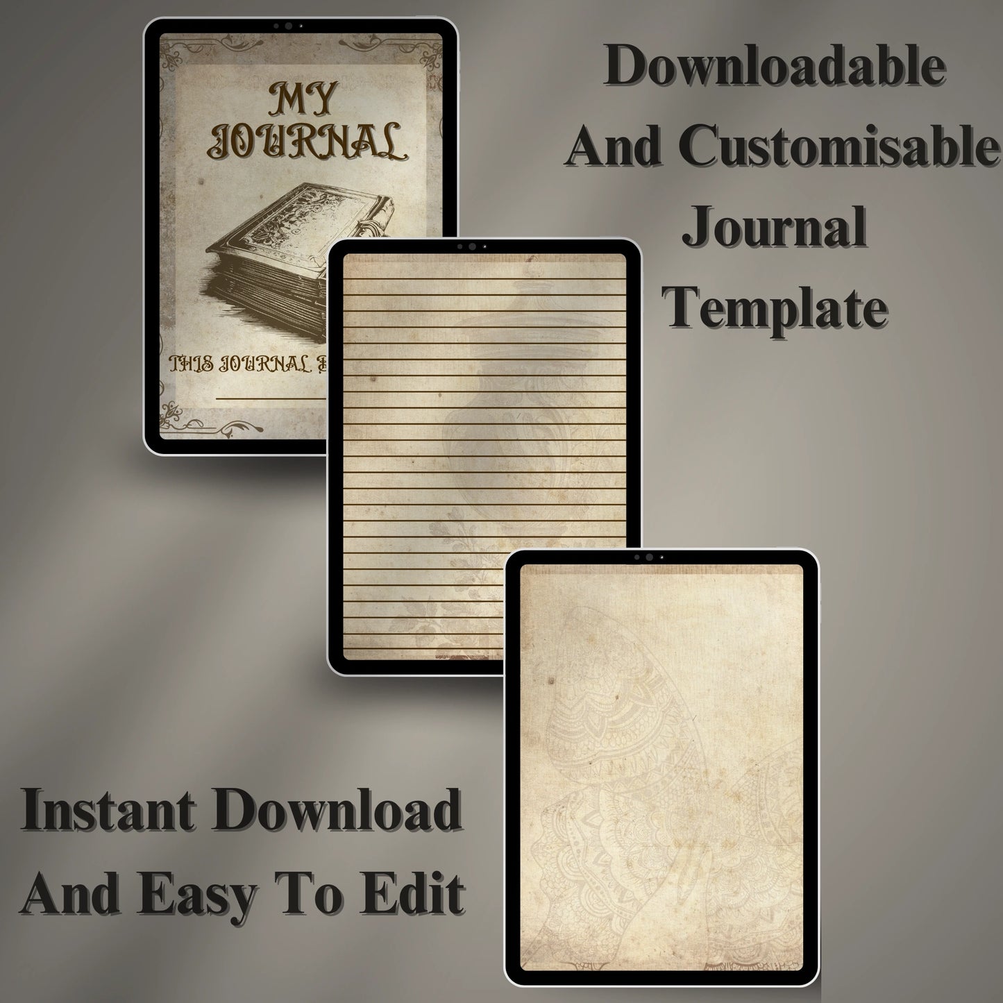 Digital Journal Template (Printable & Editable)