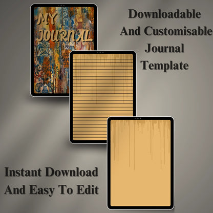 Digital Journal Template (Printable & Editable)