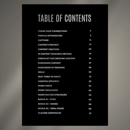 Instagram Theme Page Guide (E-book)