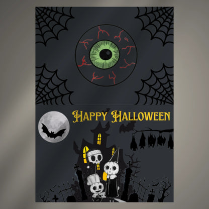 Digital Happy Halloween Card (Printable & Editable)