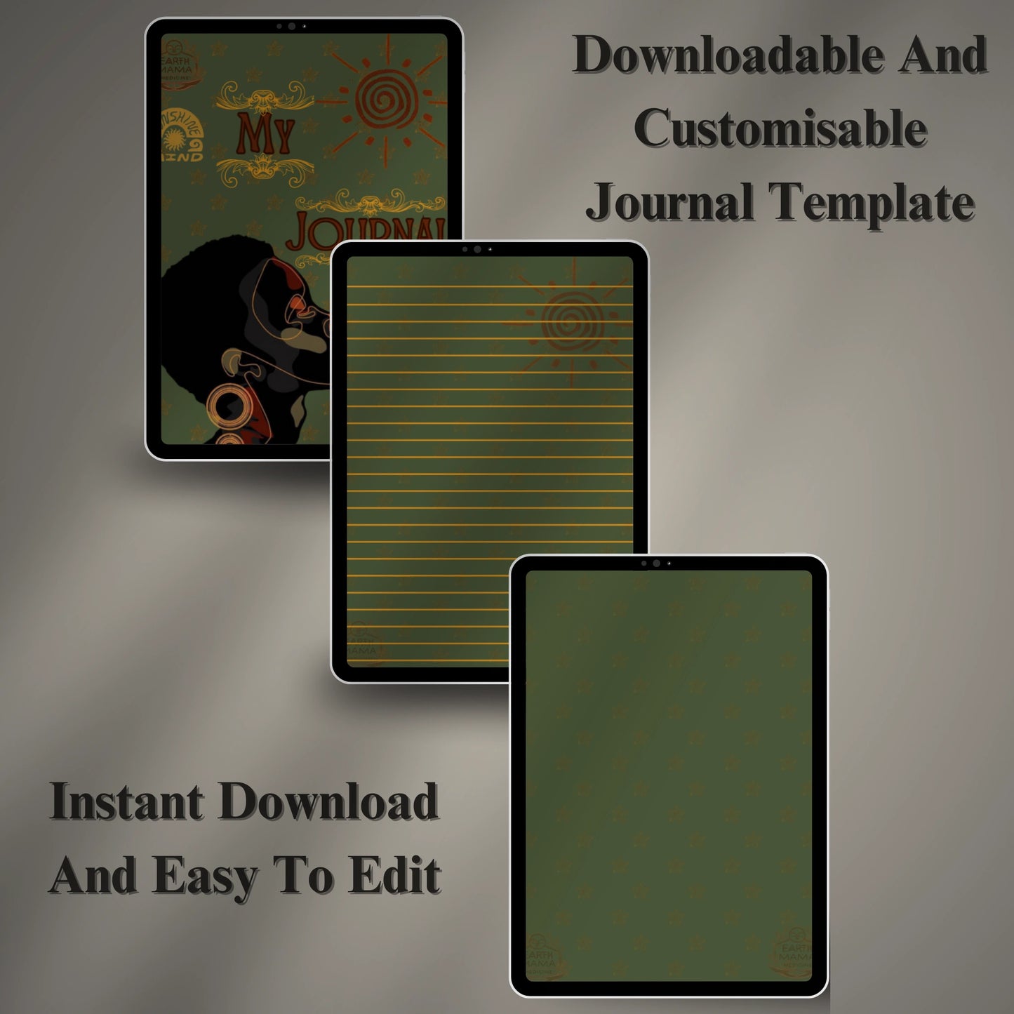 Digital Journal Template (Printable & Editable)